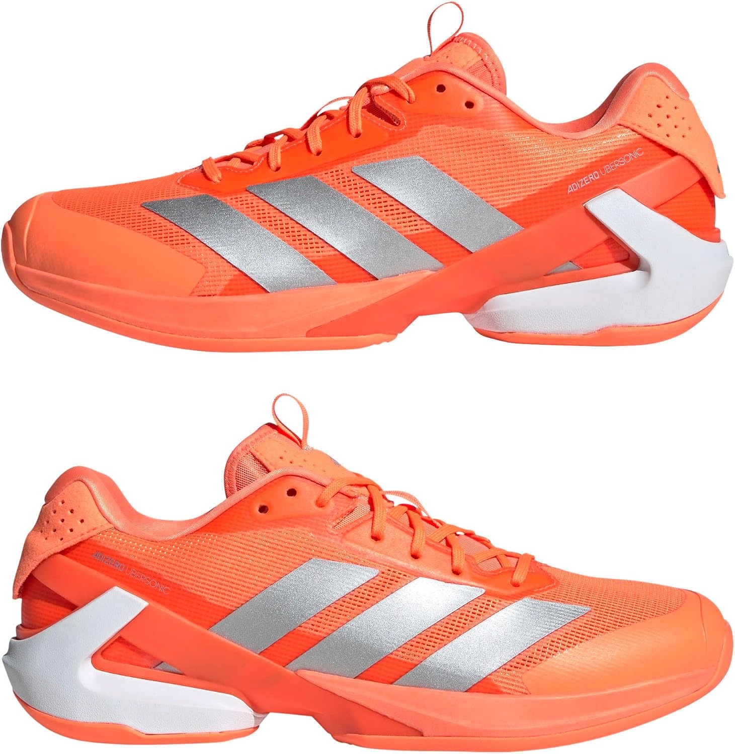 image:imageadidas Mens Adizero Ubersonic 5 Tennis ShoesLucid OrangeSilver MetallicBlack