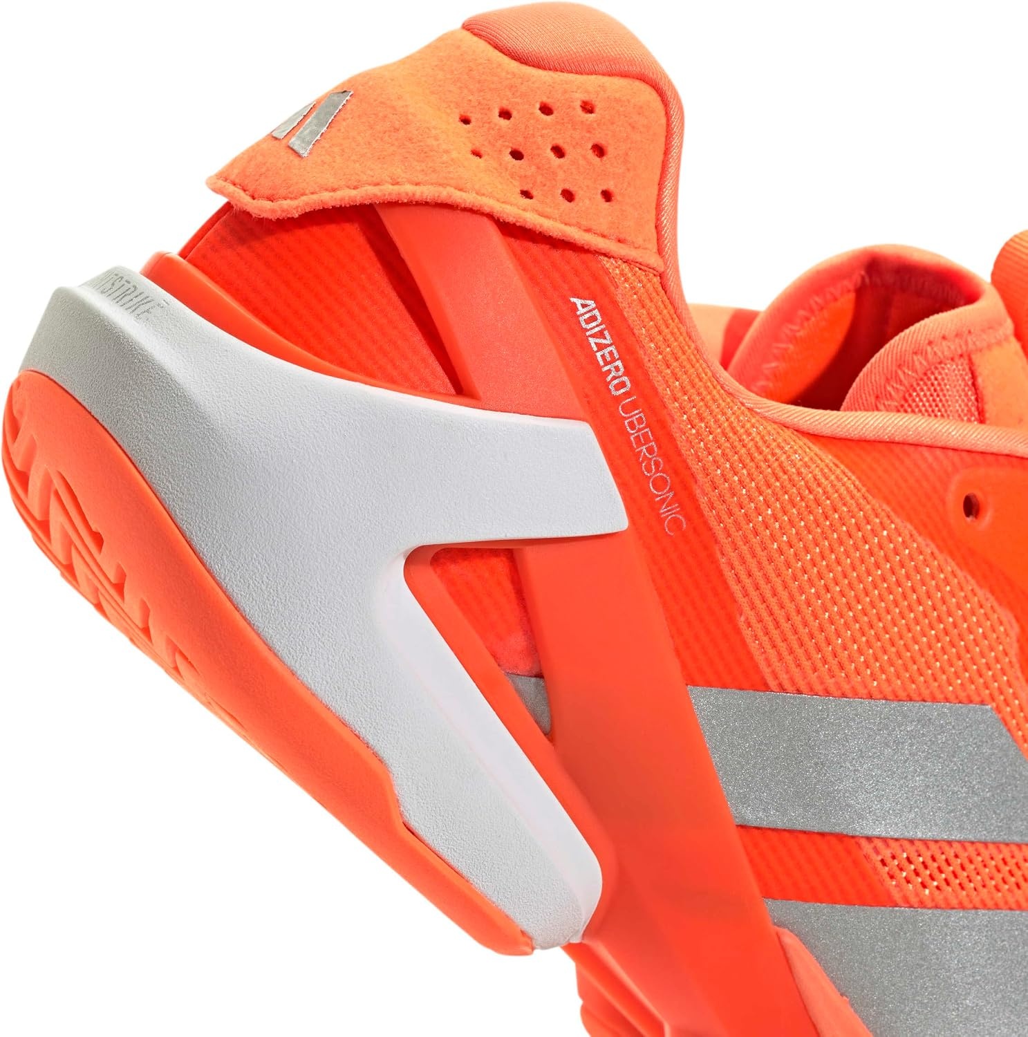 image:imageadidas Mens Adizero Ubersonic 5 Tennis ShoesLucid OrangeSilver MetallicBlack