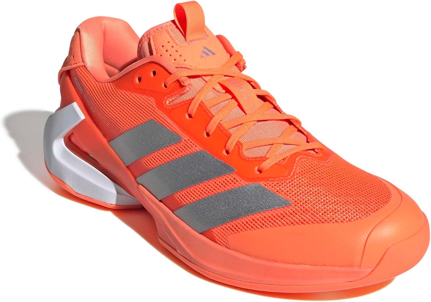 image:imageadidas Mens Adizero Ubersonic 5 Tennis ShoesLucid OrangeSilver MetallicBlack