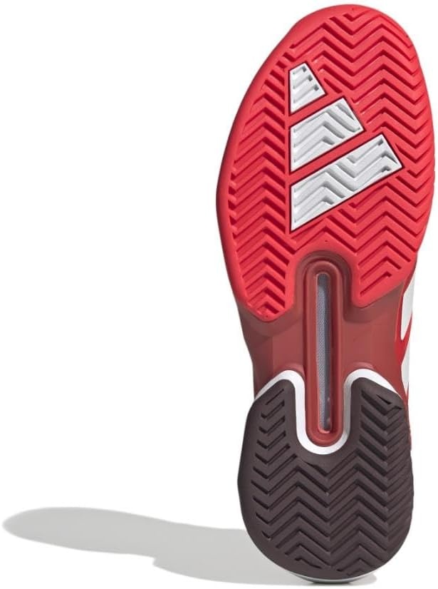 image:imageadidas Mens Adizero Ubersonic 5 Tennis ShoesLucid RedZero MetallicAurora Ruby