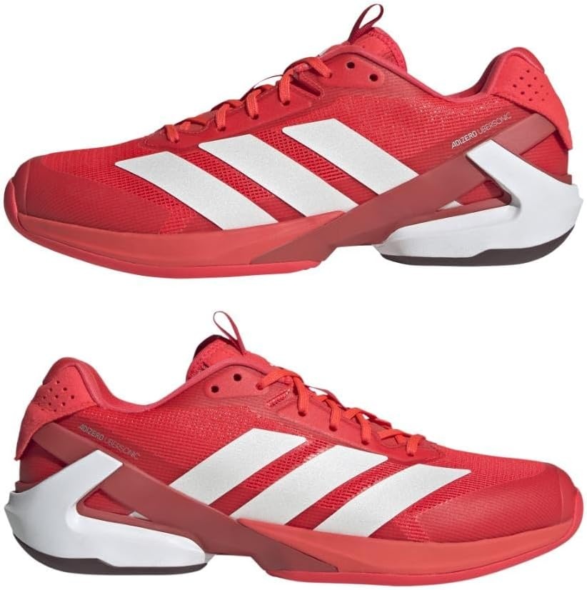 image:imageadidas Mens Adizero Ubersonic 5 Tennis ShoesLucid RedZero MetallicAurora Ruby