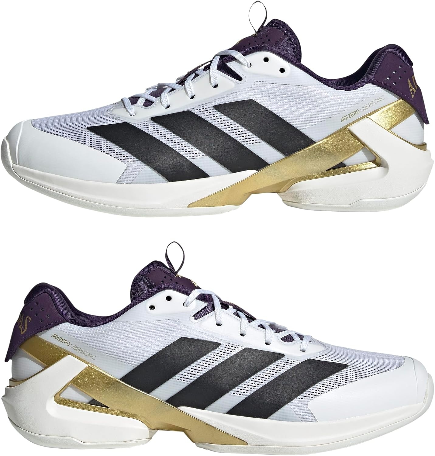image:imageadidas Mens Adizero Ubersonic 5 Tennis ShoesWhiteBlackAurora Plum