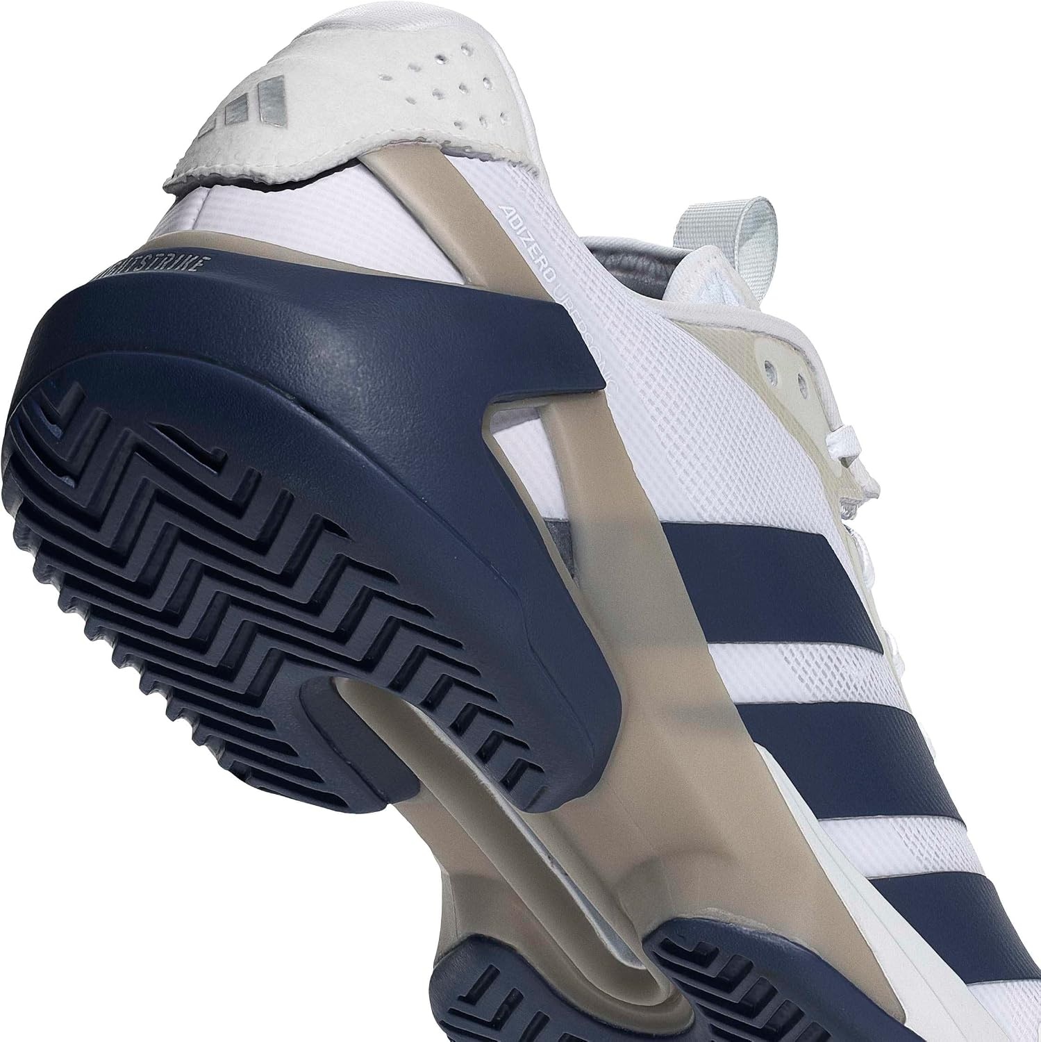 image:imageadidas Mens Adizero Ubersonic 5 Tennis ShoesWhiteDark BlueSilver Metallic