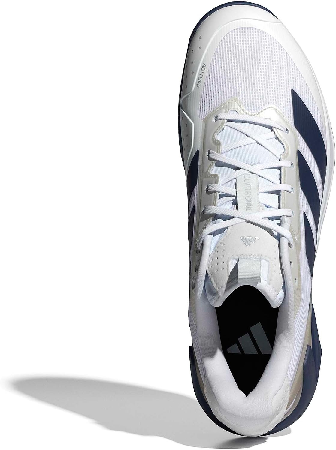 image:imageadidas Mens Adizero Ubersonic 5 Tennis ShoesWhiteDark BlueSilver Metallic