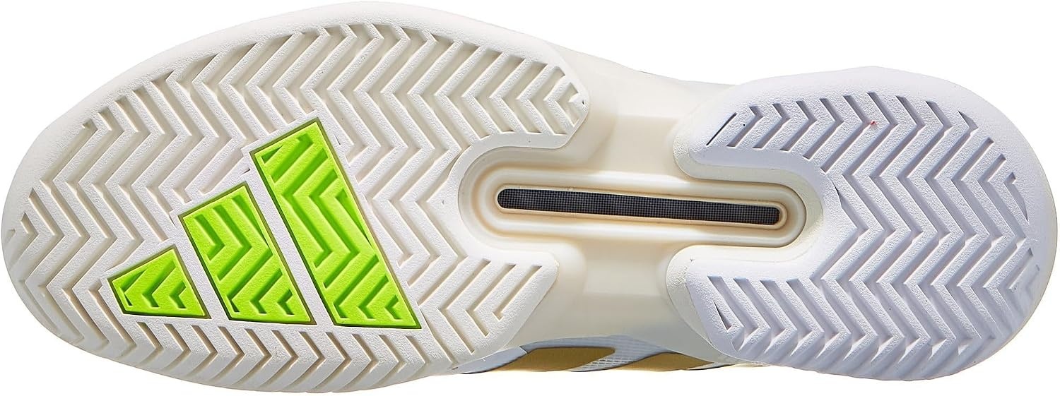 image:imageadidas Mens Adizero Ubersonic 5 Tennis ShoesWhiteGold MetallicCollegiate Green