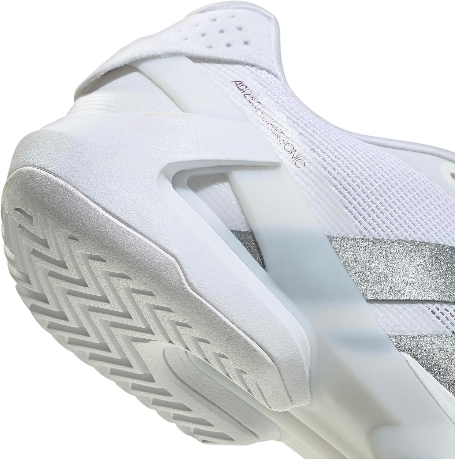 image:imageadidas Mens Adizero Ubersonic 5 Tennis ShoesWhiteTech Grey MetallicMaroon