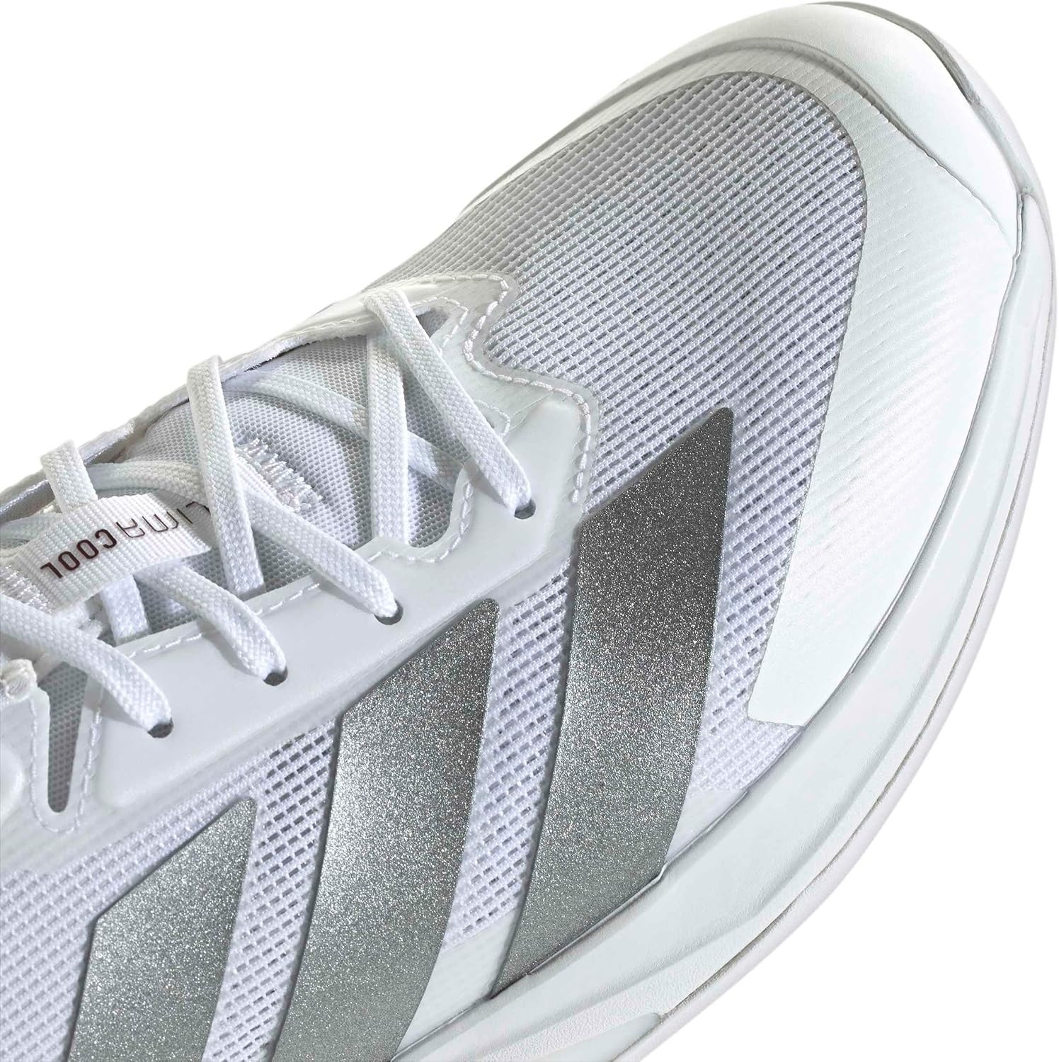 image:imageadidas Mens Adizero Ubersonic 5 Tennis ShoesWhiteTech Grey MetallicMaroon