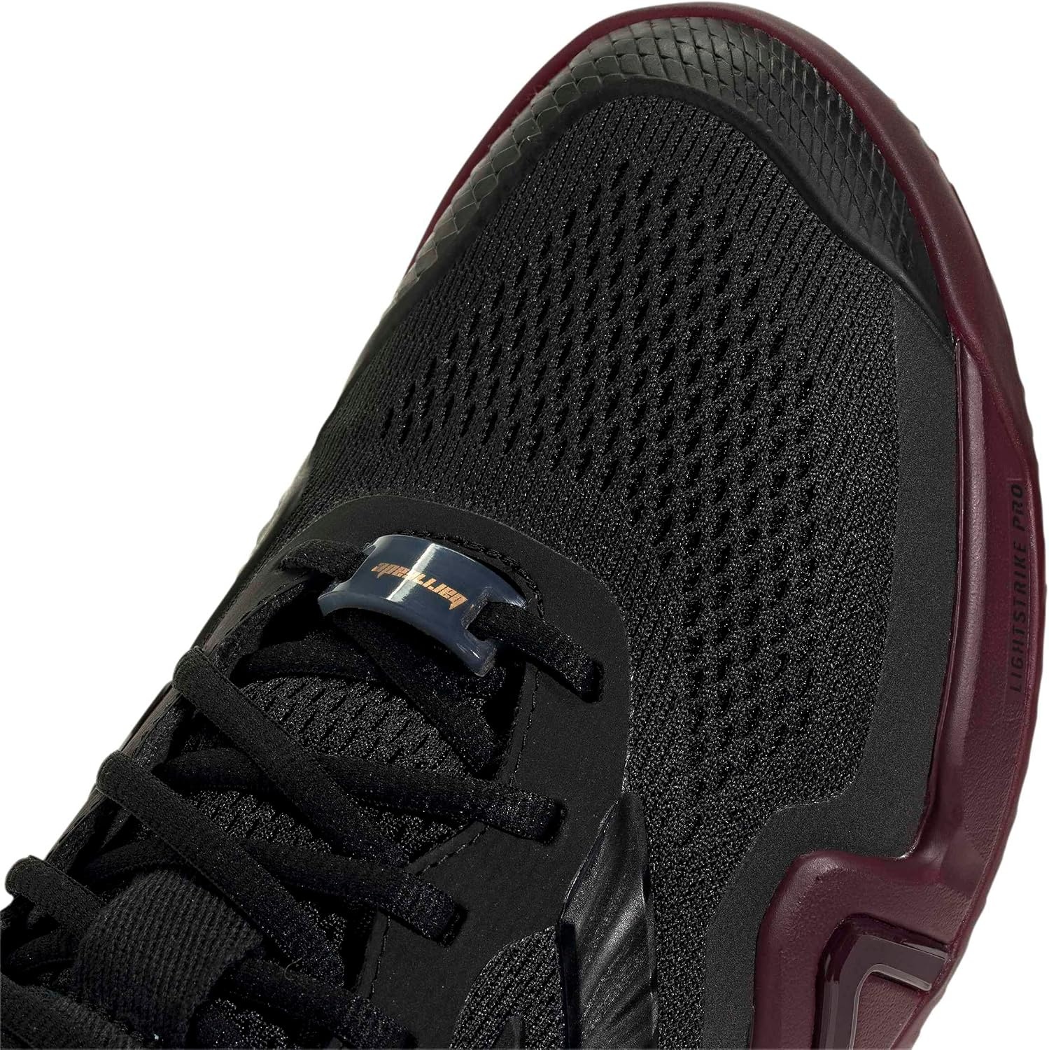 image:imageadidas Mens Barricade 14 Tennis Sneakers Shoes Black OrangeBlackBlackMaroon