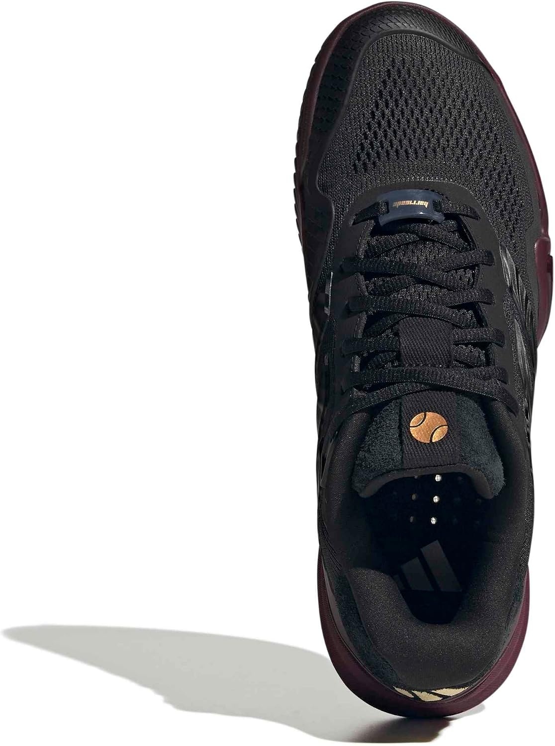 image:imageadidas Mens Barricade 14 Tennis Sneakers Shoes Black OrangeBlackBlackMaroon