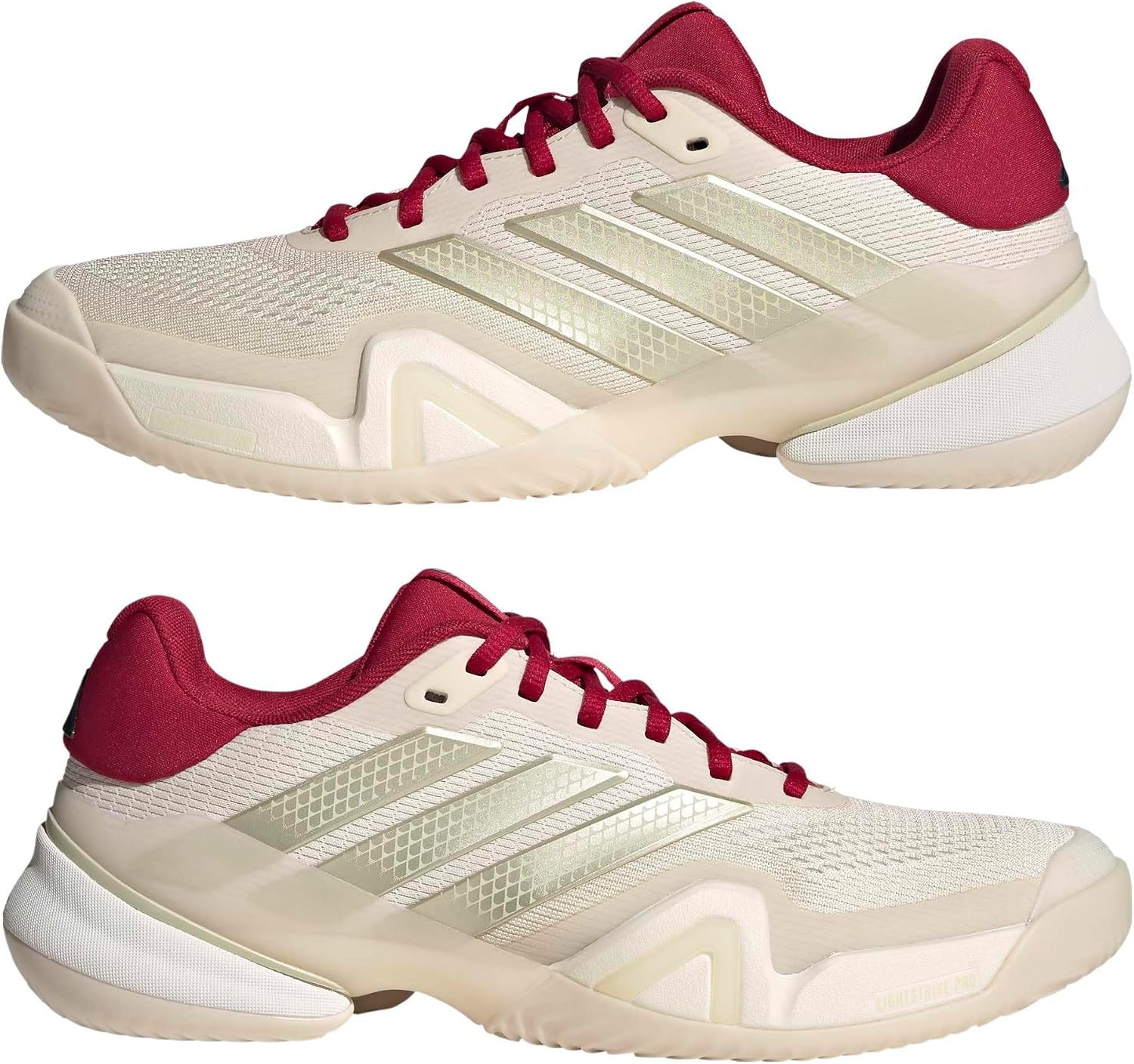 image:imageadidas Mens Barricade 14 Tennis Sneakers Shoes Black OrangeChalk WhiteIce Gold MetallicLegend Ink