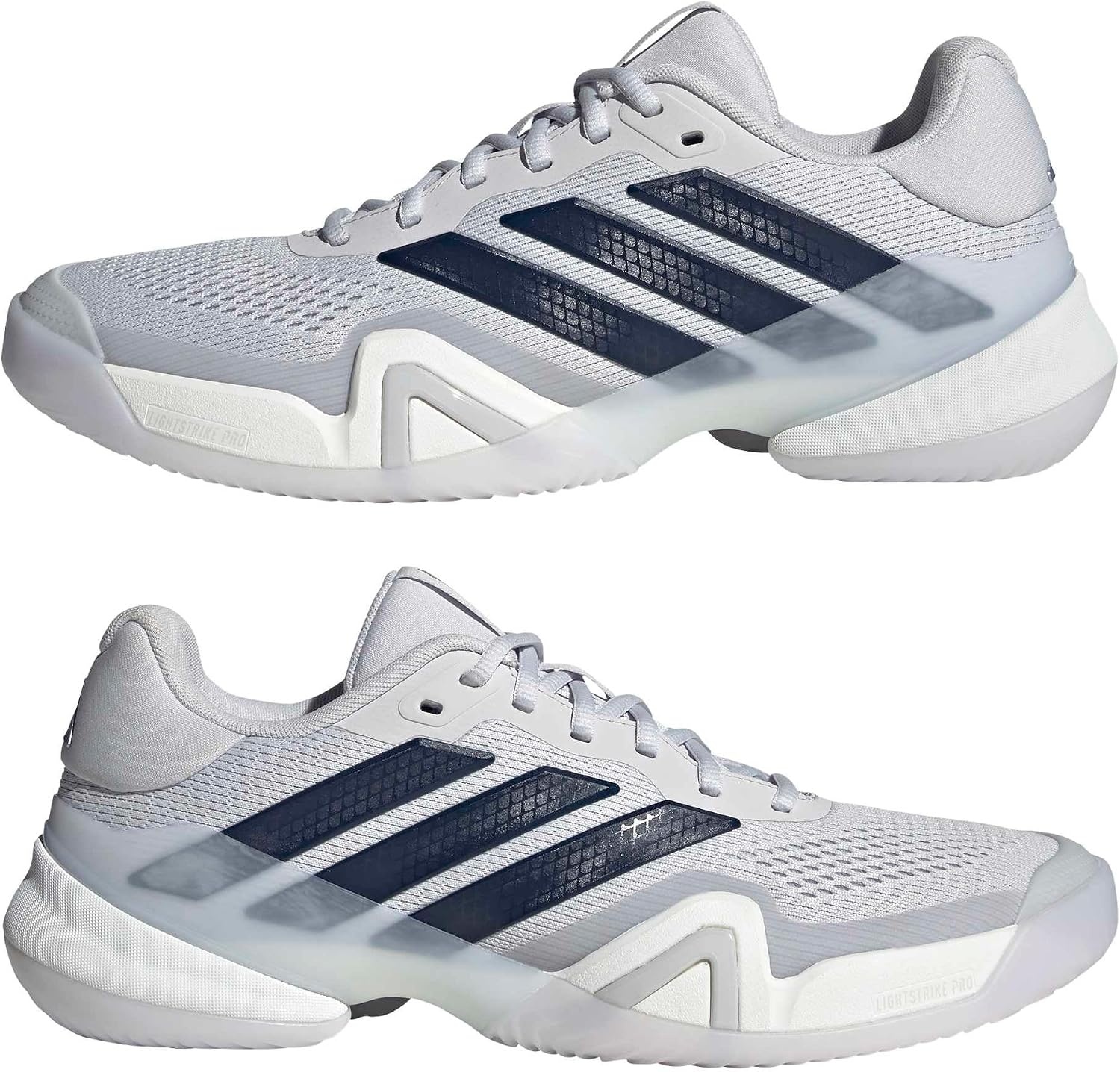 image:imageadidas Mens Barricade 14 Tennis Sneakers Shoes Black OrangeDash GreyAurora InkWhite