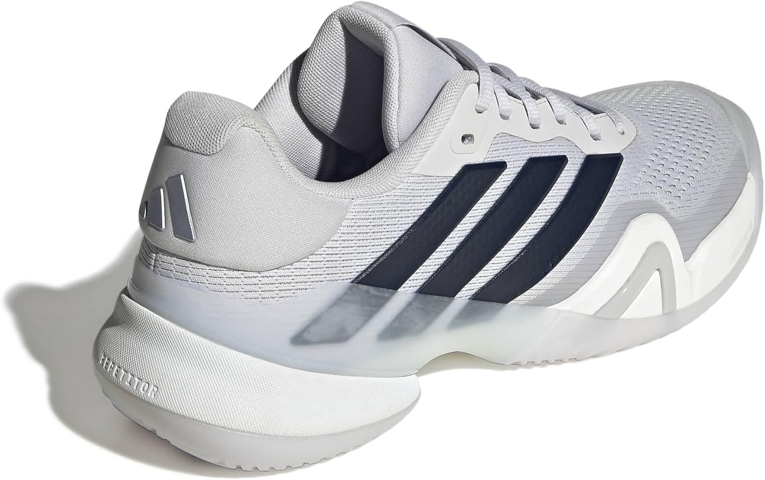 image:imageadidas Mens Barricade 14 Tennis Sneakers Shoes Black OrangeDash GreyAurora InkWhite