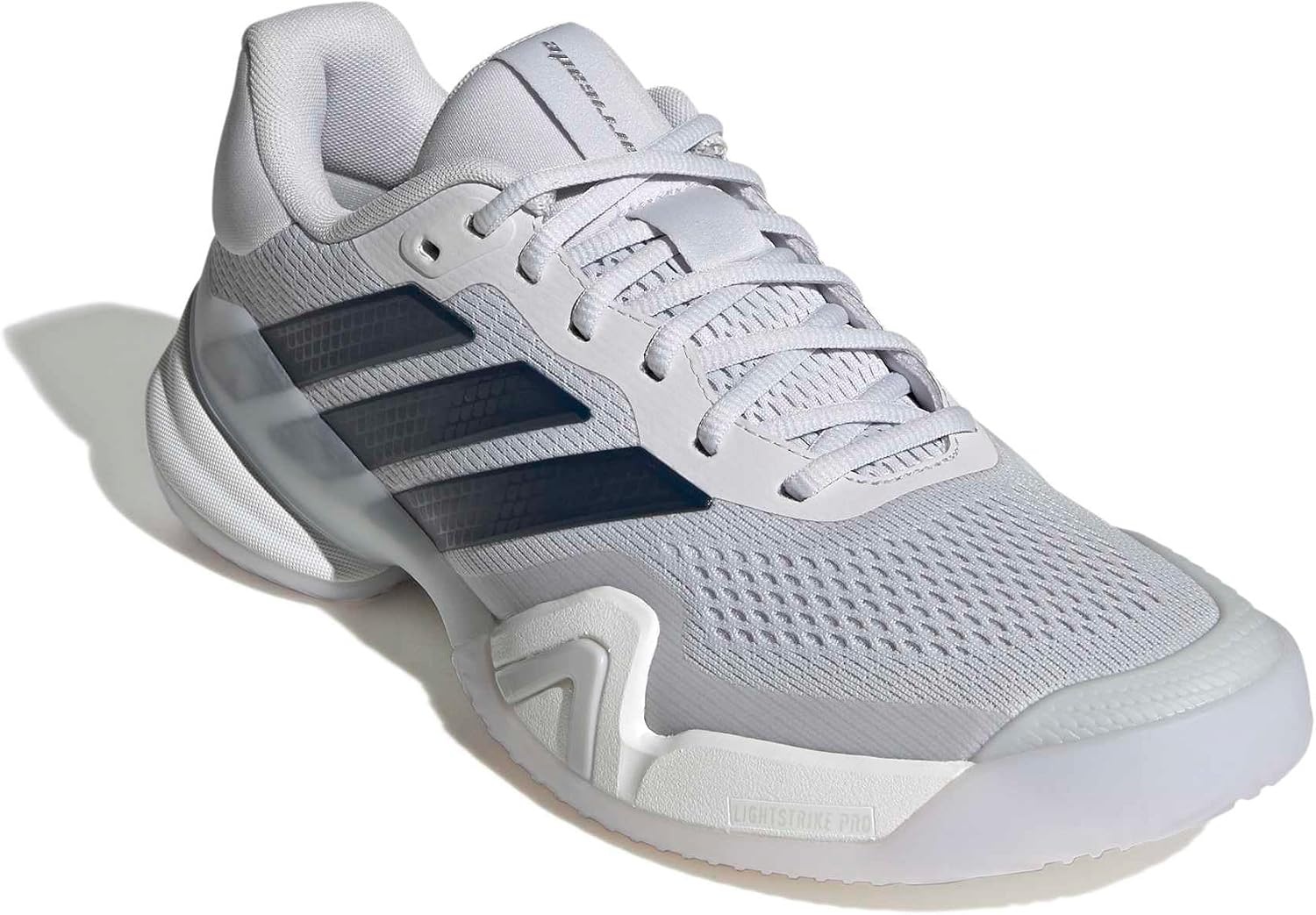 image:imageadidas Mens Barricade 14 Tennis Sneakers Shoes Black OrangeDash GreyAurora InkWhite