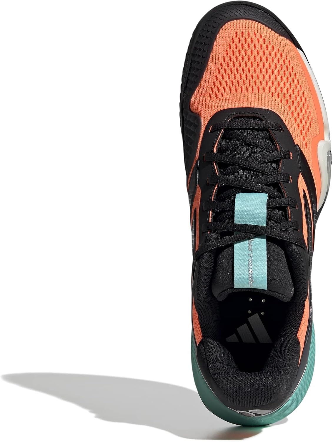 image:imageadidas Mens Barricade 14 Tennis Sneakers Shoes Black OrangeFlash AquaBlack