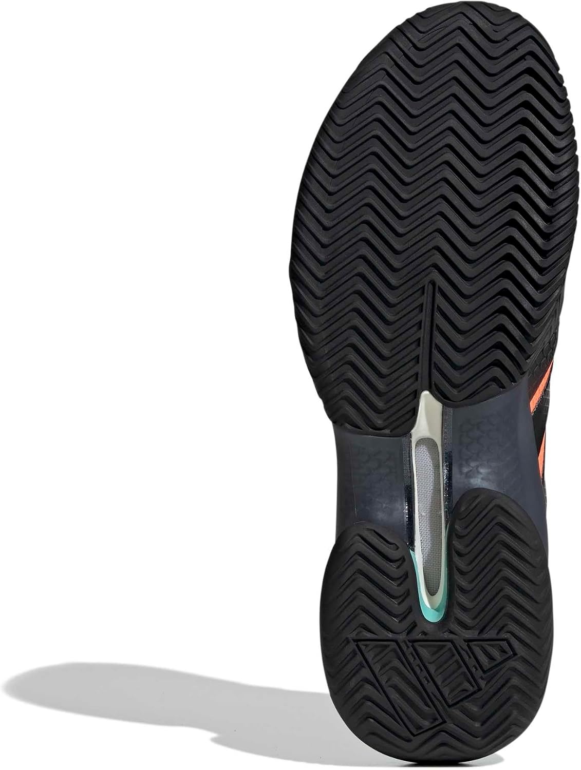 image:imageadidas Mens Barricade 14 Tennis Sneakers Shoes Black OrangeFlash AquaBlack