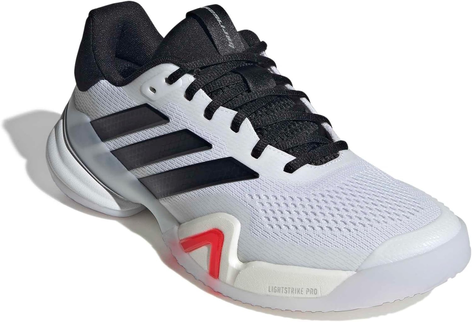 image:imageadidas Mens Barricade 14 Tennis Sneakers Shoes Black OrangeFtwr White Core Black Lucid Red