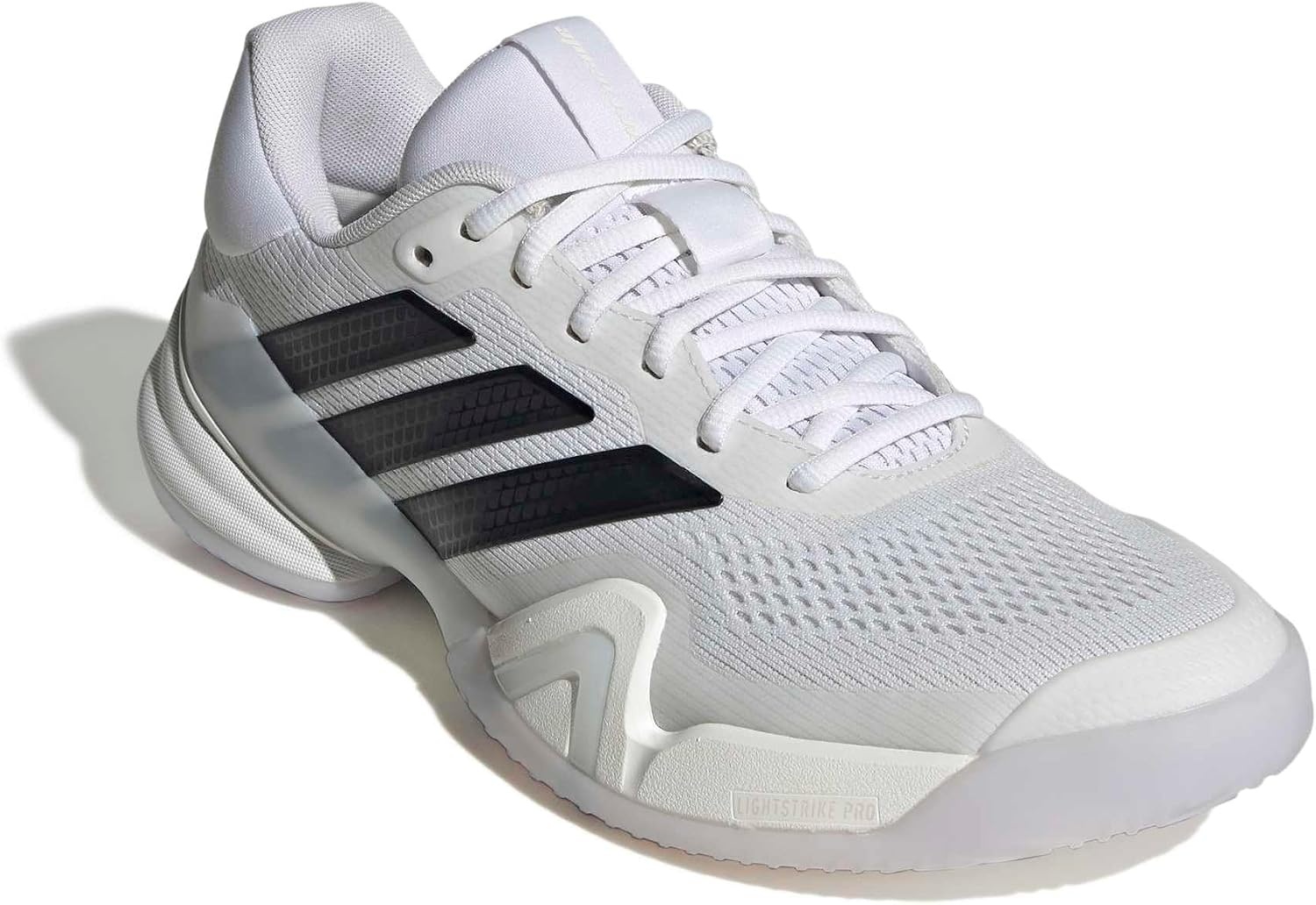 image:imageadidas Mens Barricade 14 Tennis Sneakers Shoes Black OrangeWhiteBlackWhite