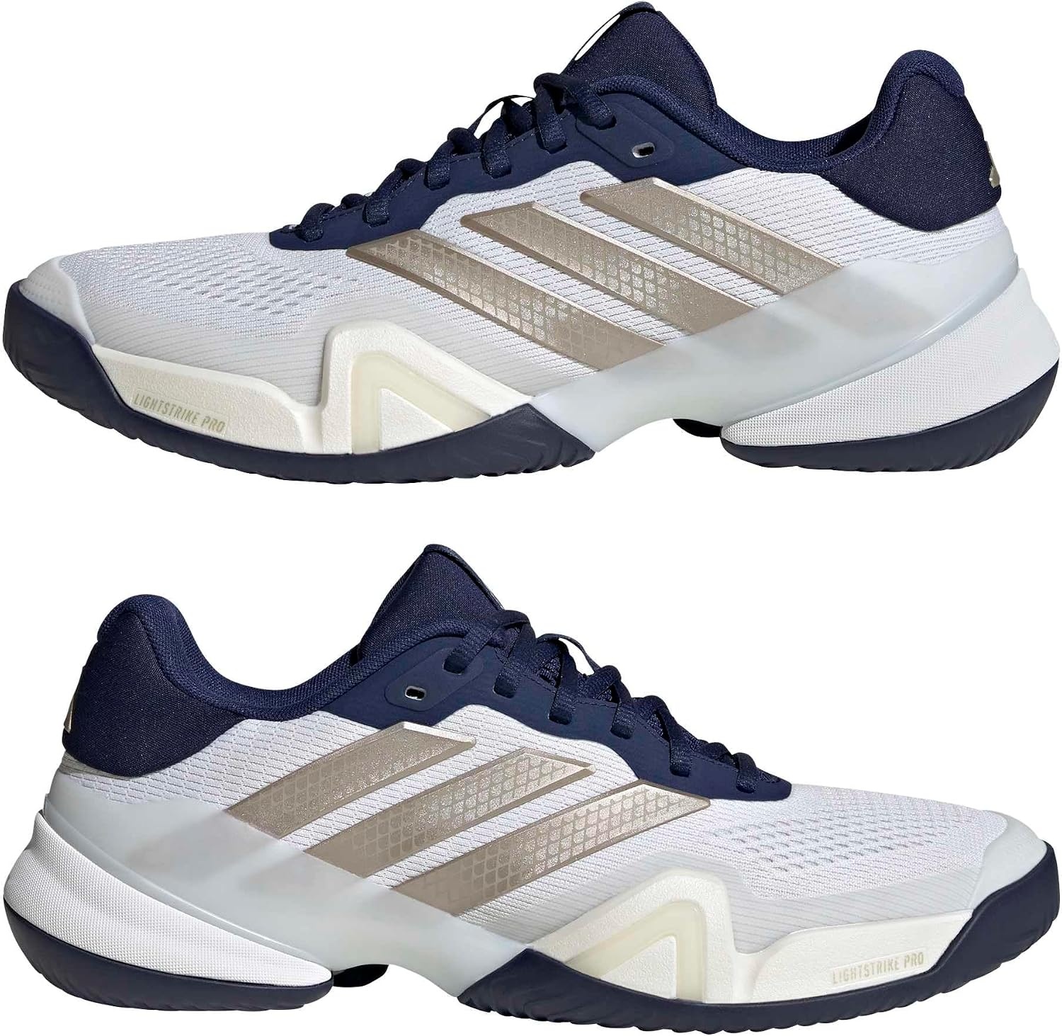 image:imageadidas Mens Barricade 14 Tennis Sneakers Shoes Black OrangeWhiteCyber MetallicDark Blue