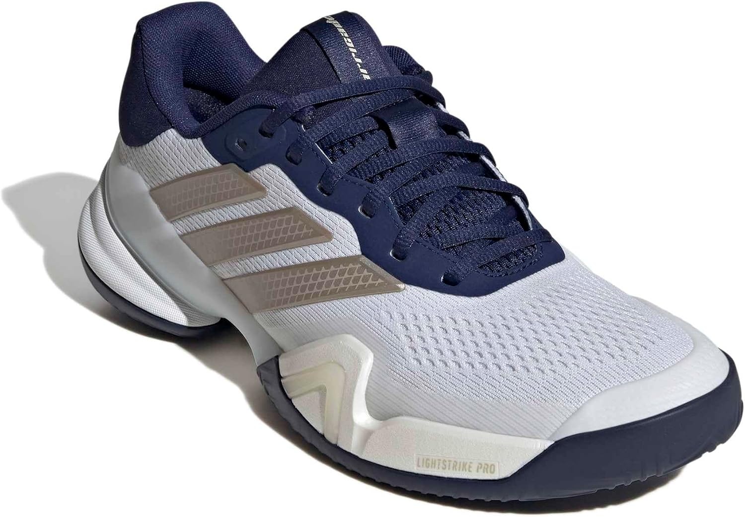 image:imageadidas Mens Barricade 14 Tennis Sneakers Shoes Black OrangeWhiteCyber MetallicDark Blue
