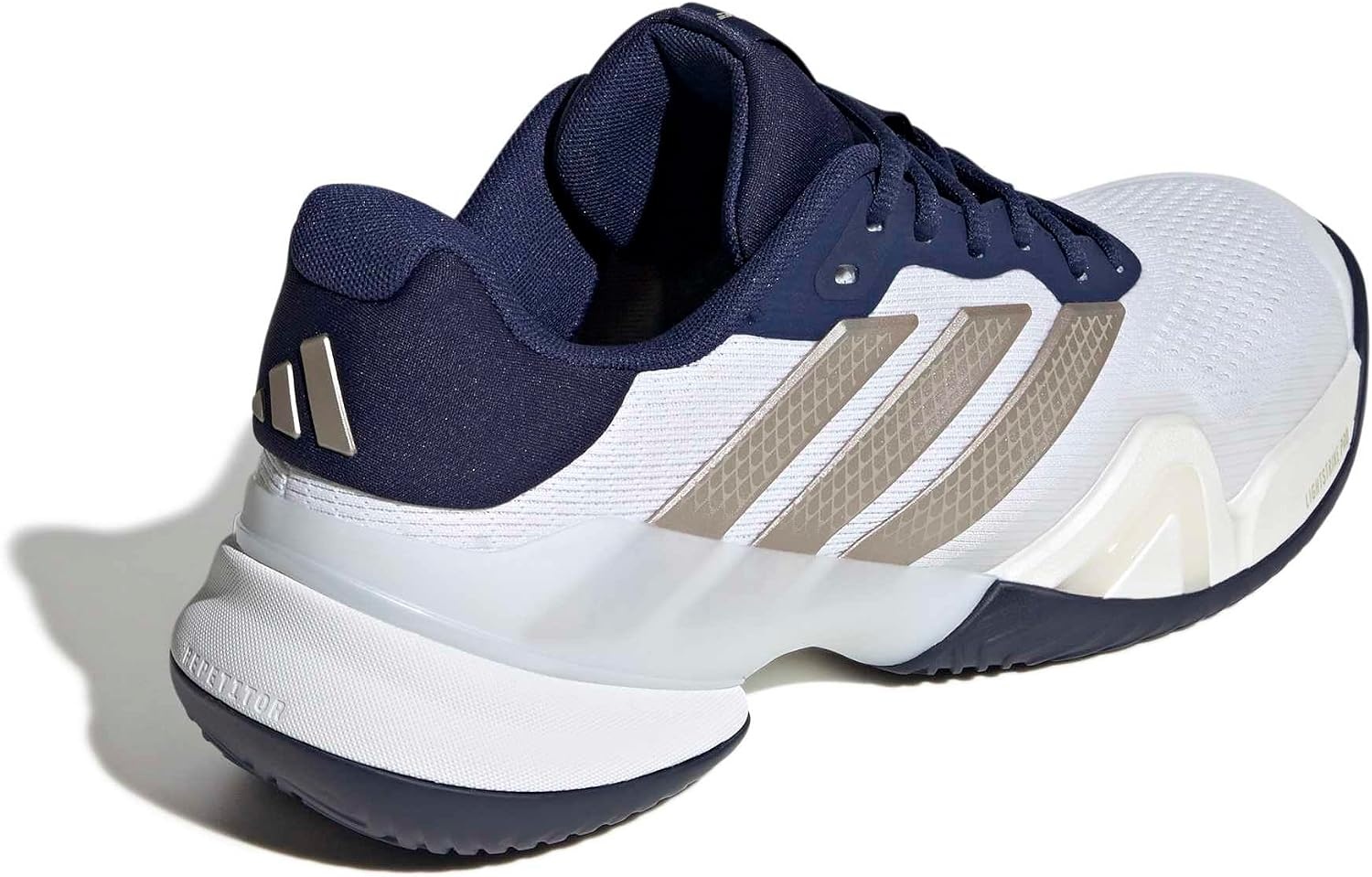 image:imageadidas Mens Barricade 14 Tennis Sneakers Shoes Black OrangeWhiteCyber MetallicDark Blue