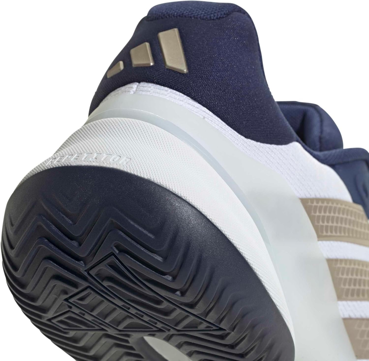image:imageadidas Mens Barricade 14 Tennis Sneakers Shoes Black OrangeWhiteCyber MetallicDark Blue