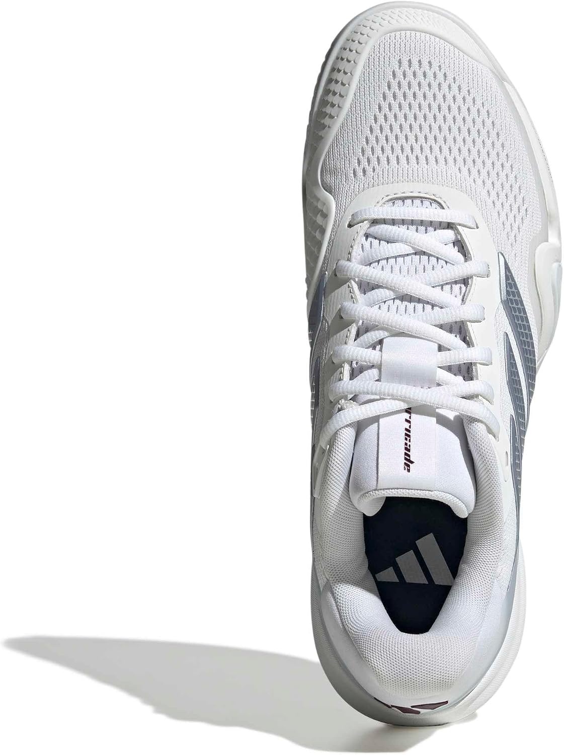image:imageadidas Mens Barricade 14 Tennis Sneakers Shoes Black OrangeWhiteTech Grey MetallicMaroon