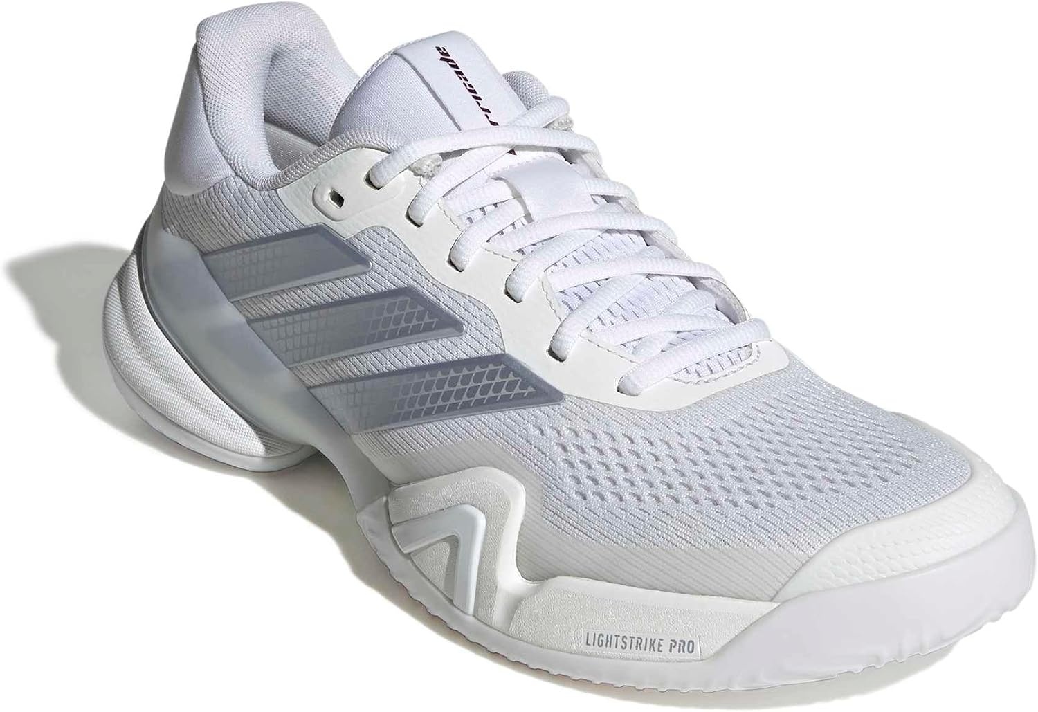 image:imageadidas Mens Barricade 14 Tennis Sneakers Shoes Black OrangeWhiteTech Grey MetallicMaroon