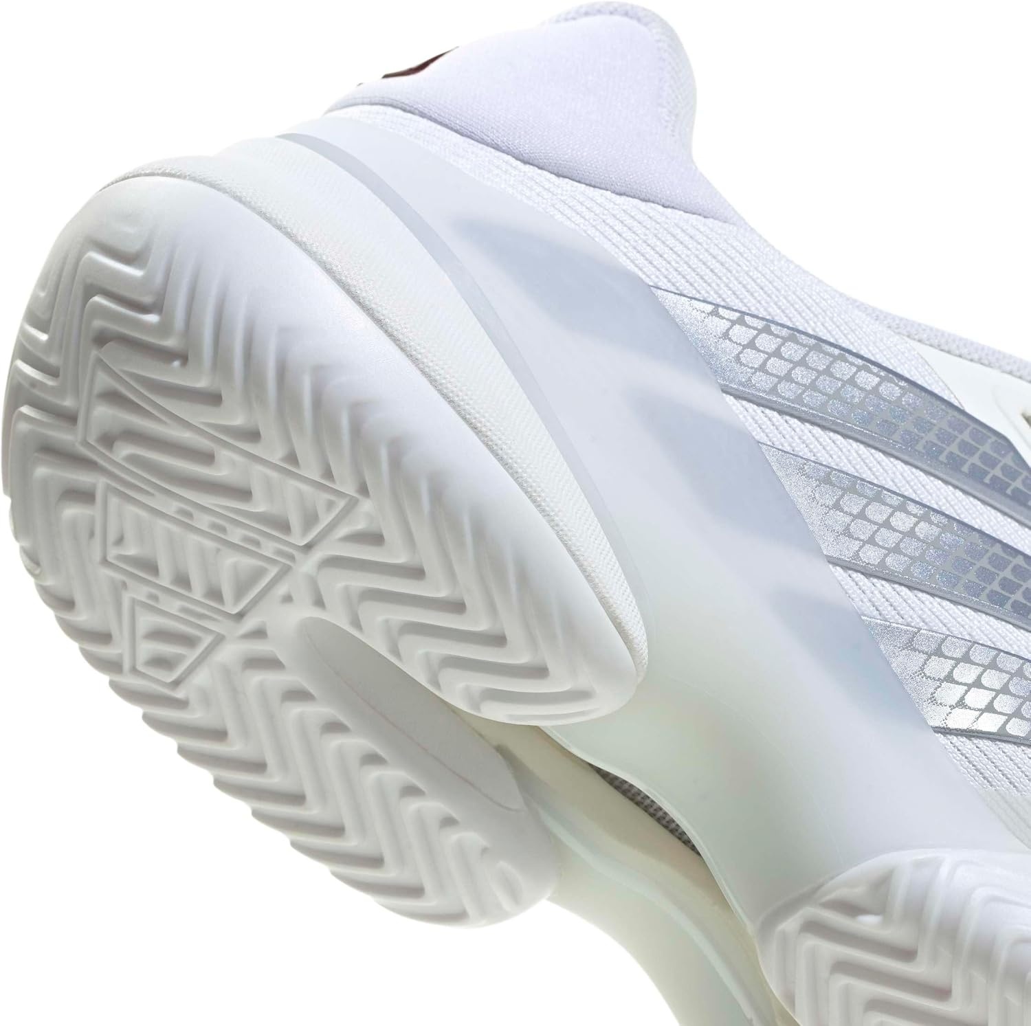 image:imageadidas Mens Barricade 14 Tennis Sneakers Shoes Black OrangeWhiteTech Grey MetallicMaroon