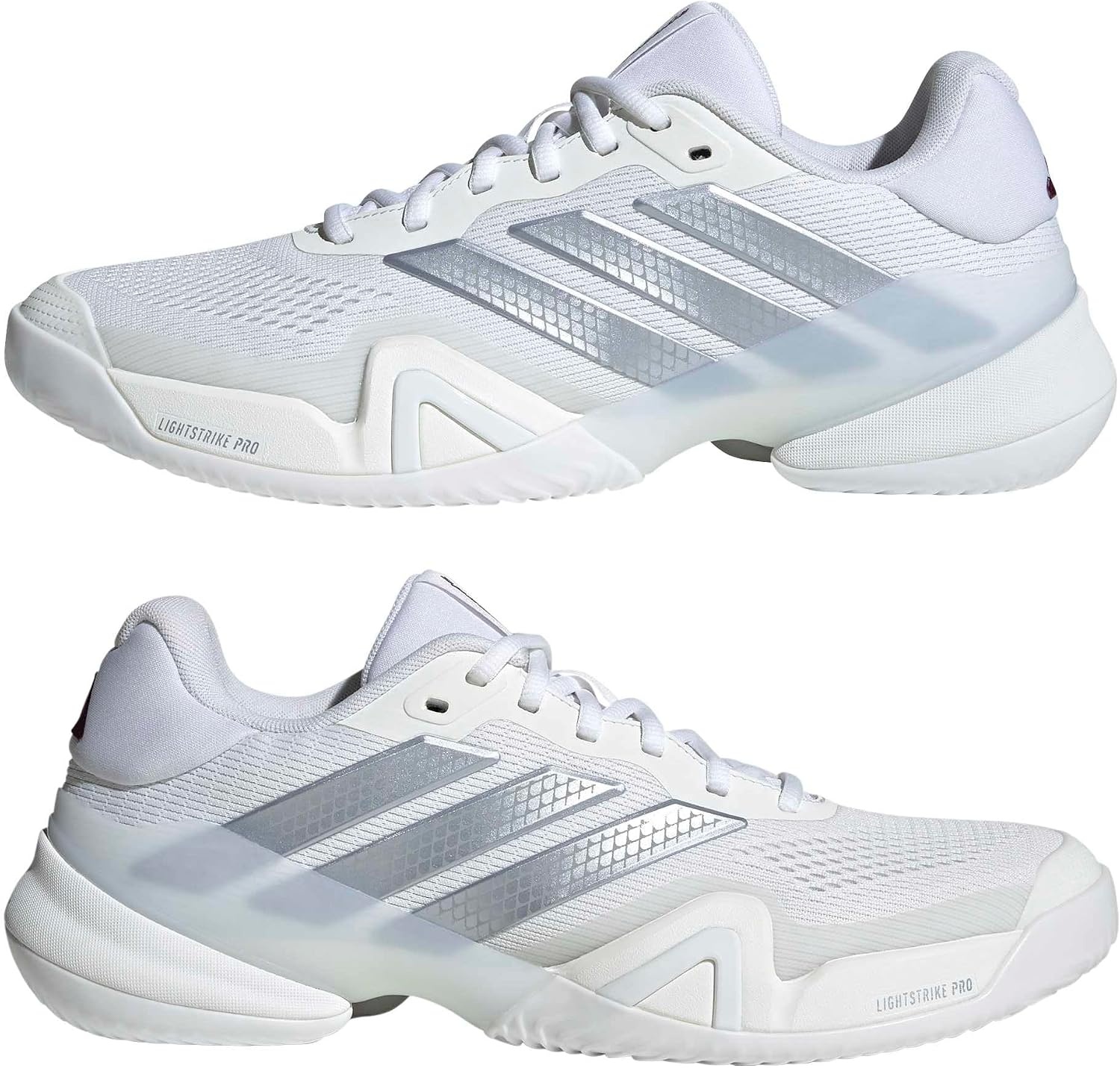 image:imageadidas Mens Barricade 14 Tennis Sneakers Shoes Black OrangeWhiteTech Grey MetallicMaroon