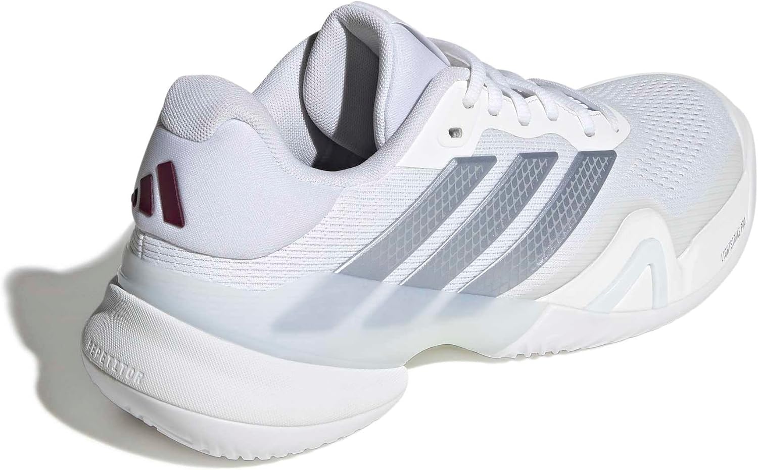 image:imageadidas Mens Barricade 14 Tennis Sneakers Shoes Black OrangeWhiteTech Grey MetallicMaroon