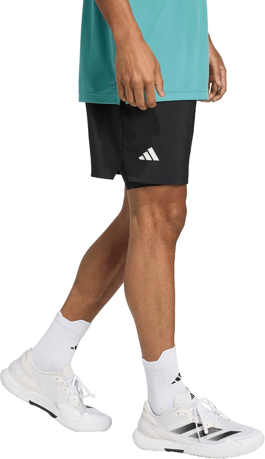 image:imageadidas Mens Club Climacool 2In1 Shorts Tennis Casual Bottoms Casual WhiteBlack