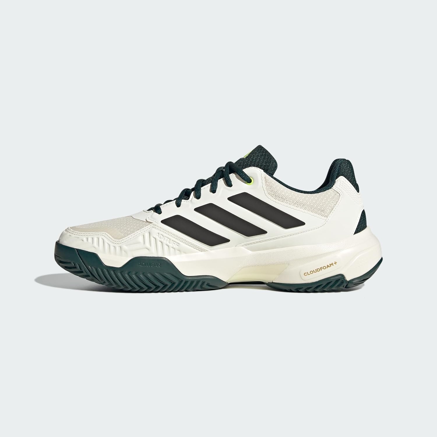 image:imageadidas Mens Courtjam Control 3 Tennis Sneakers Shoes WhiteOff WhiteSilver MetallicAurora Ivy
