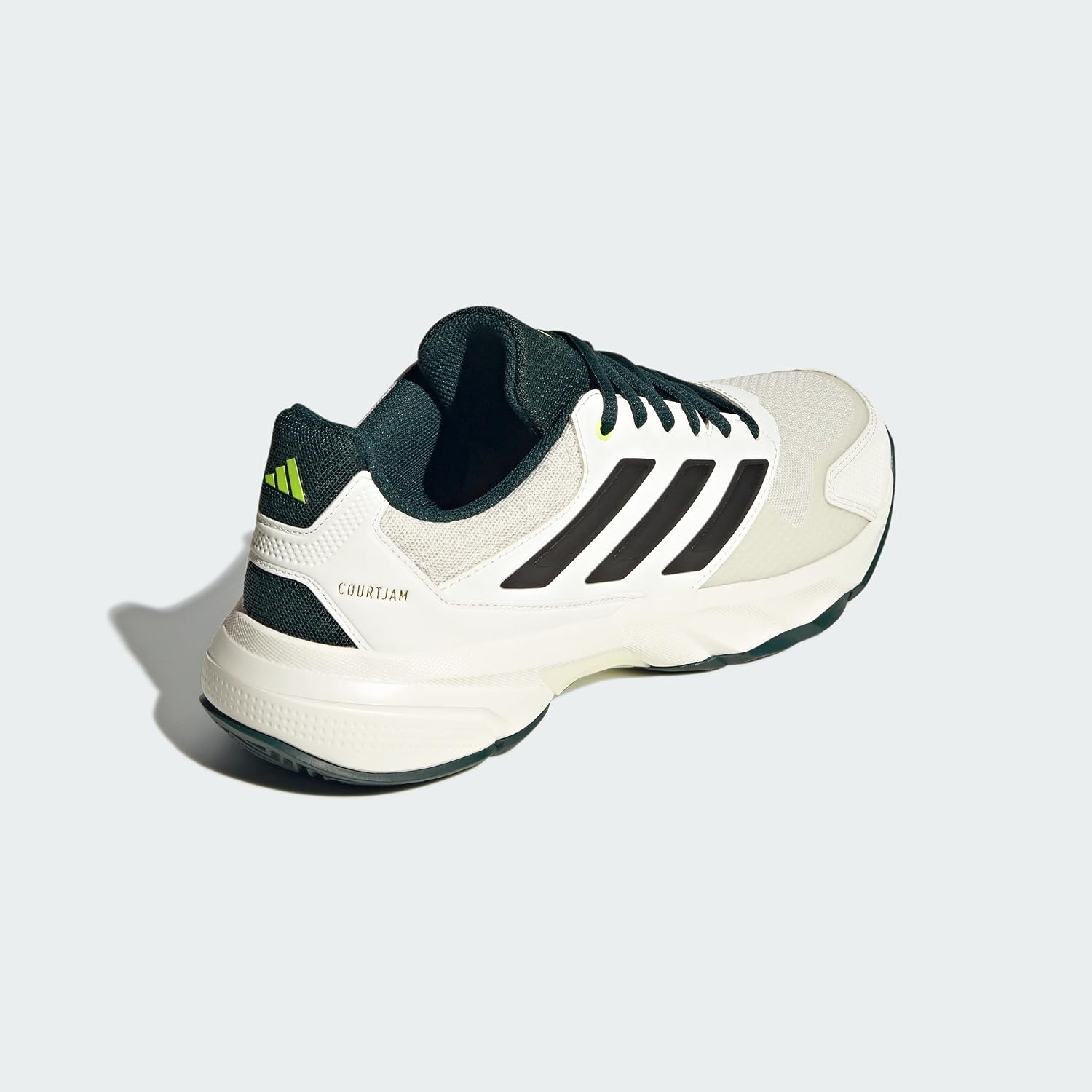 image:imageadidas Mens Courtjam Control 3 Tennis Sneakers Shoes WhiteOff WhiteSilver MetallicAurora Ivy