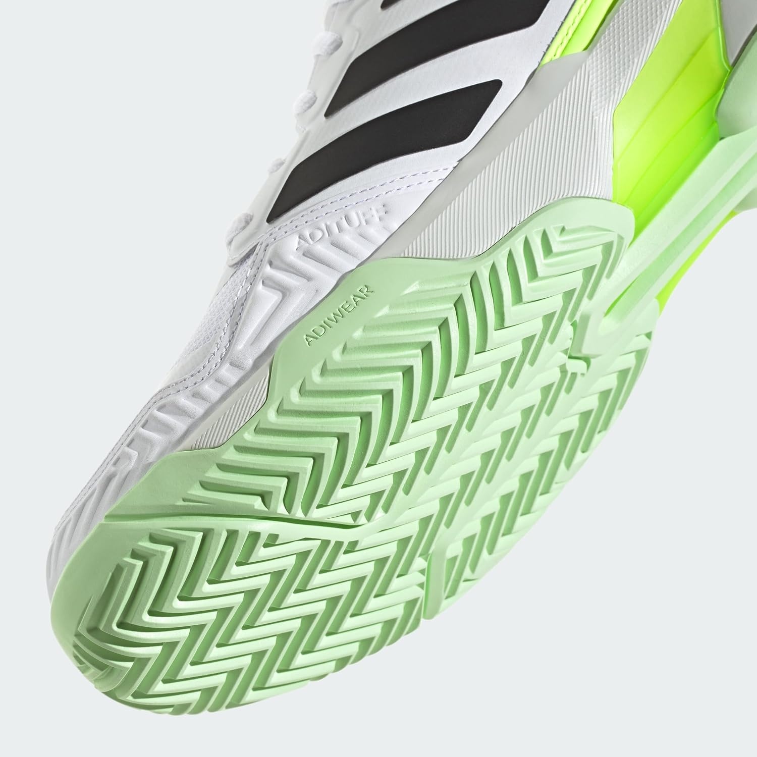 image:imageadidas Mens Courtjam Control 3 Tennis Sneakers Shoes WhiteWhiteBlackLucid Lemon