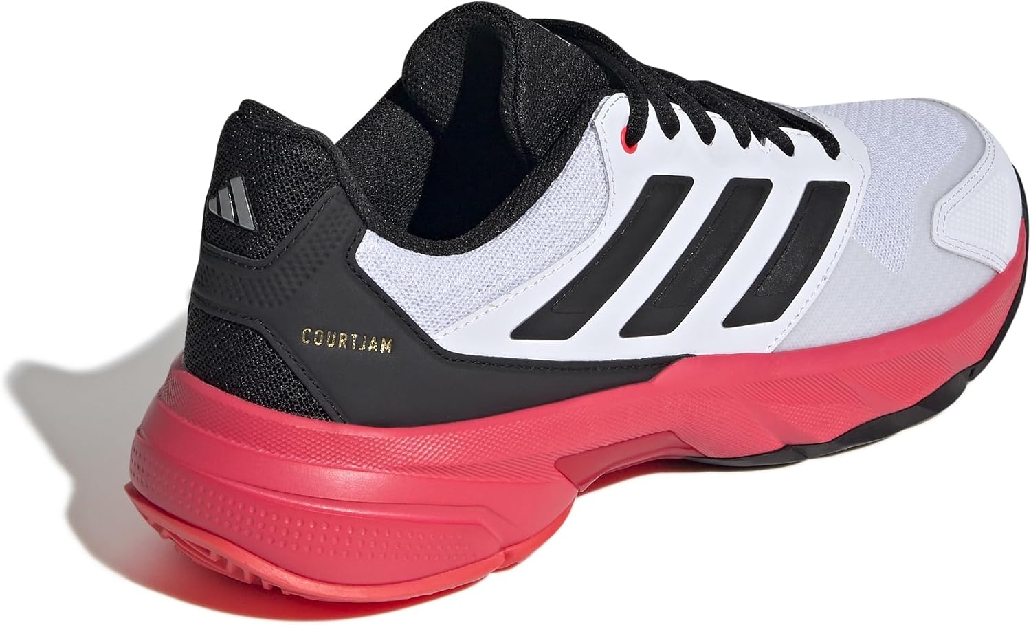 image:imageadidas Mens Courtjam Control 3 Tennis Sneakers Shoes WhiteWhiteBlackLucid Red