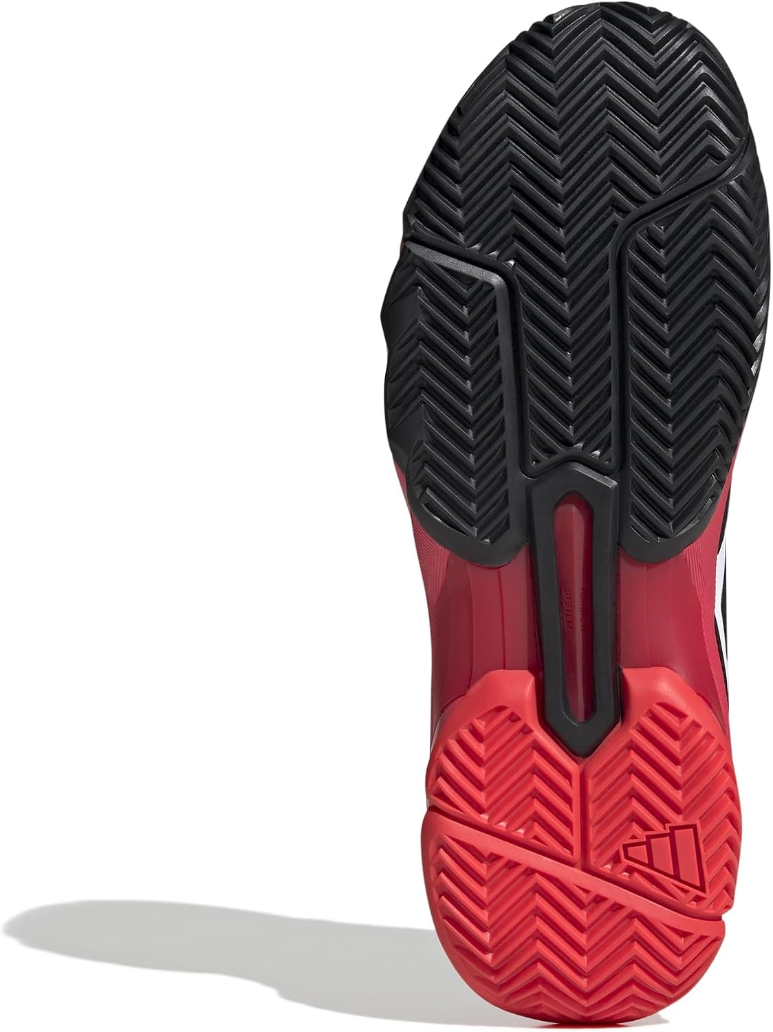 image:imageadidas Mens Courtjam Control 3 Tennis Sneakers Shoes WhiteWhiteBlackLucid Red