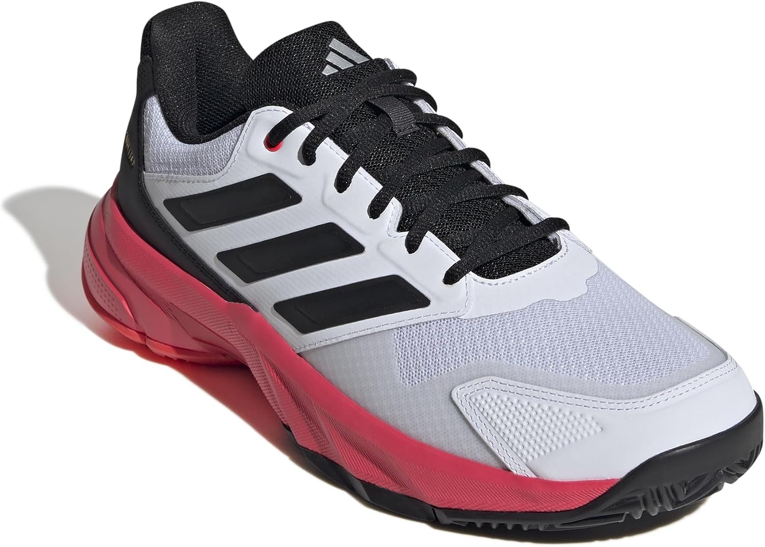 image:imageadidas Mens Courtjam Control 3 Tennis Sneakers Shoes WhiteWhiteBlackLucid Red