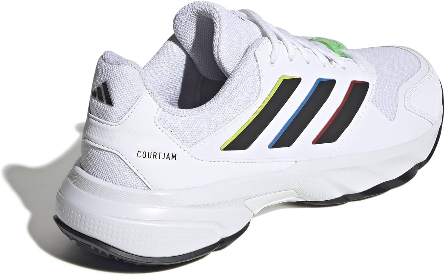 image:imageadidas Mens Courtjam Control 3 Tennis Sneakers Shoes WhiteWhiteBlackWhite