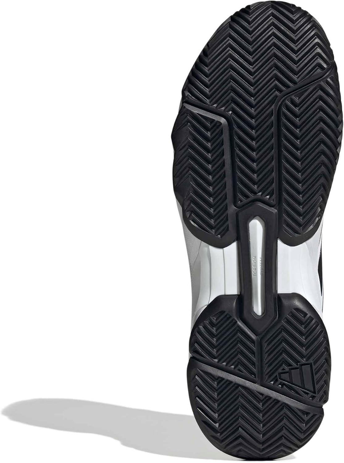 image:imageadidas Mens Courtjam Control 3 Tennis Sneakers Shoes WhiteWhiteBlackWhite