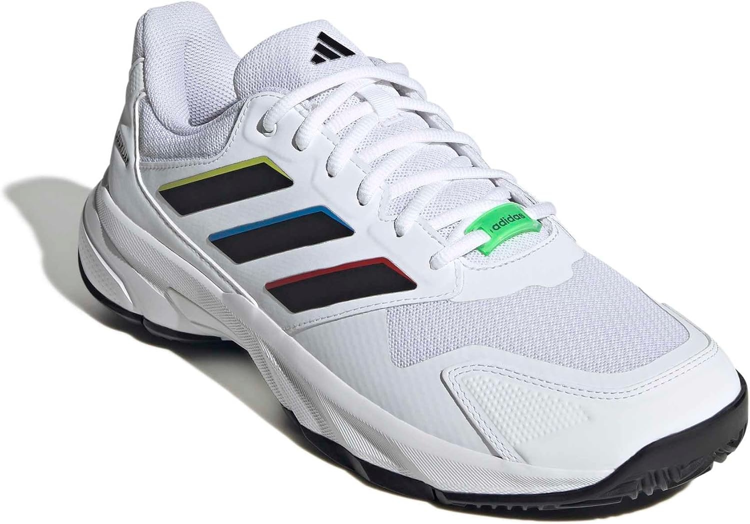 image:imageadidas Mens Courtjam Control 3 Tennis Sneakers Shoes WhiteWhiteBlackWhite