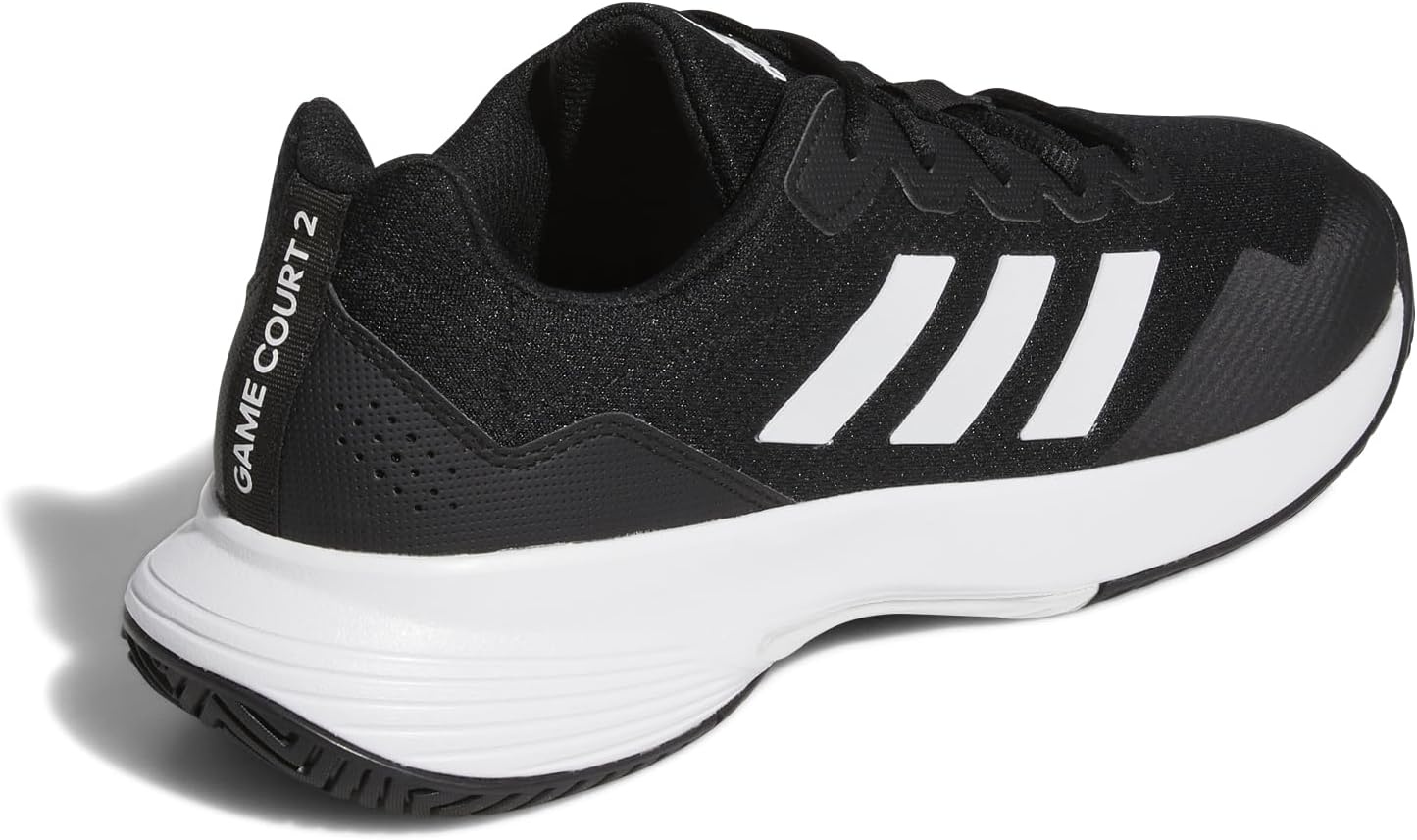 image:imageadidas Mens Gamecourt 2 Tennis ShoesBlackWhiteBlack
