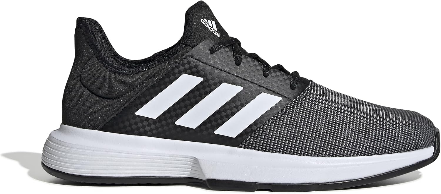 image:imageadidas Mens Gamecourt 2 Tennis ShoesCore Black Ftwr White Grey Six