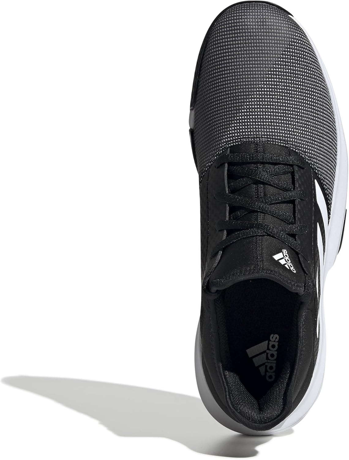 image:imageadidas Mens Gamecourt 2 Tennis ShoesCore Black Ftwr White Grey Six