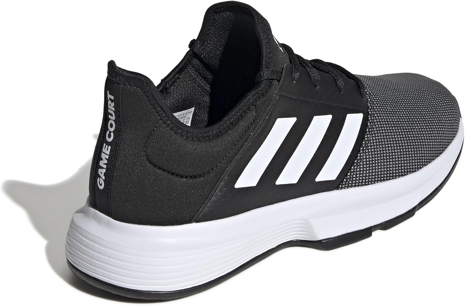 image:imageadidas Mens Gamecourt 2 Tennis ShoesCore Black Ftwr White Grey Six