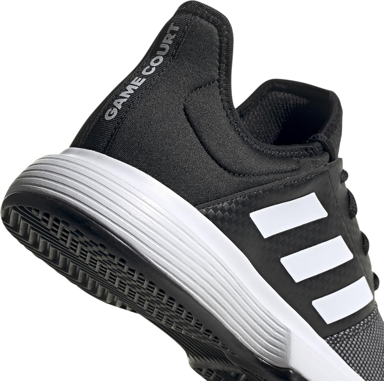 image:imageadidas Mens Gamecourt 2 Tennis ShoesCore Black Ftwr White Grey Six