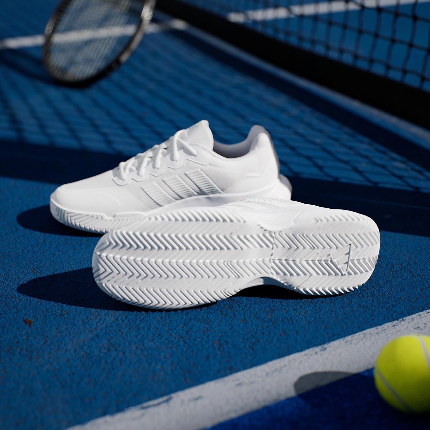 image:imageadidas Mens Gamecourt 2 Tennis ShoesFtwr White Ftwr White Ftwr White