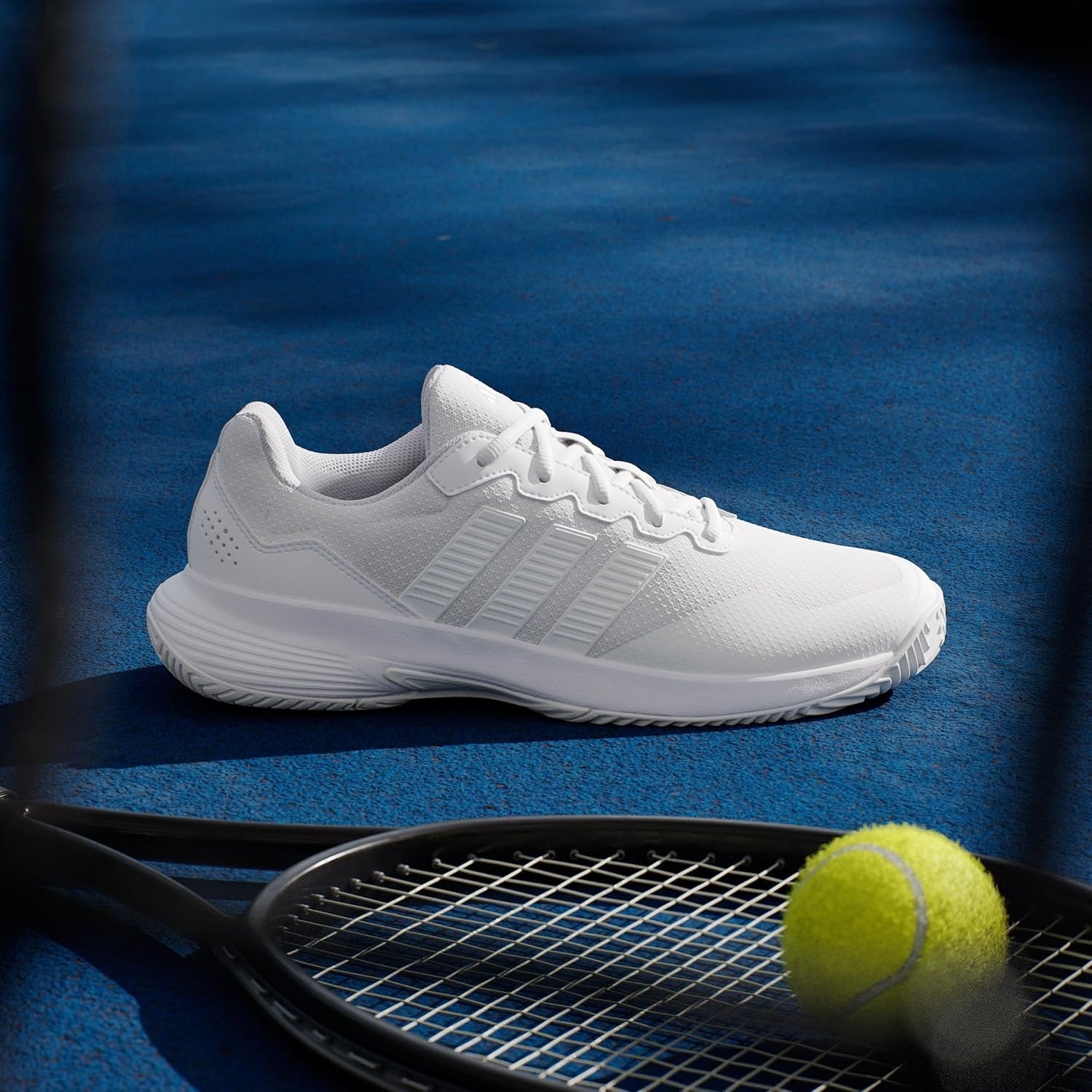 image:imageadidas Mens Gamecourt 2 Tennis ShoesFtwr White Ftwr White Ftwr White