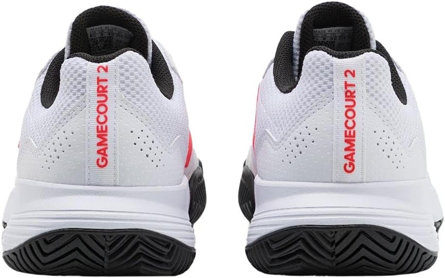 image:imageadidas Mens Gamecourt 2 Tennis ShoesFtwr WhiteLucid RedCore Black