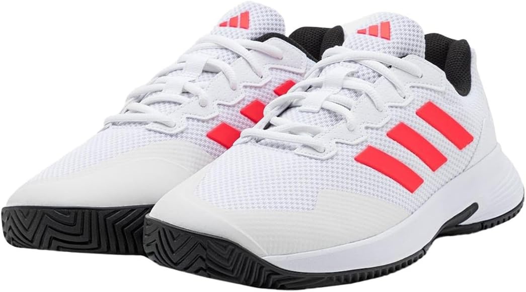 image:imageadidas Mens Gamecourt 2 Tennis ShoesFtwr WhiteLucid RedCore Black