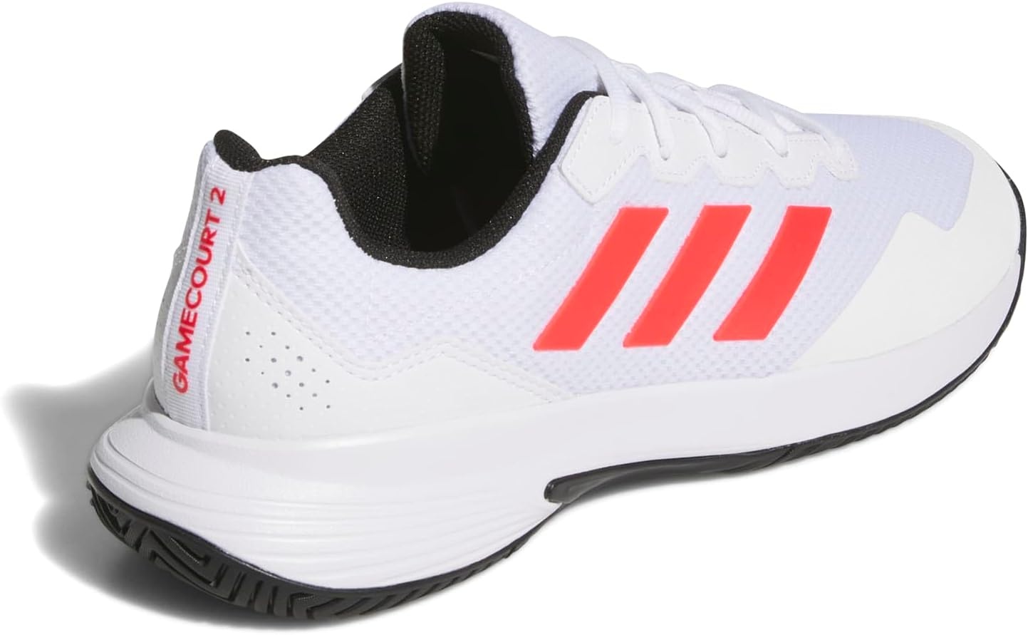 image:imageadidas Mens Gamecourt 2 Tennis ShoesWhiteLucid RedBlack